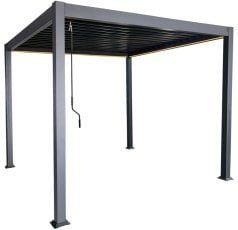 Pergola LED 3x3x2,5 m - antracit - RIT1422