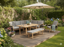 Komplet aluminijastega pohištva Ottawa - ALM8154