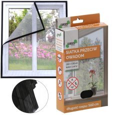 Mreža proti insektom 130 x 150 cm črna *4486