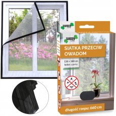 Mreža proti insektom 150 x 180 cm črna *4509