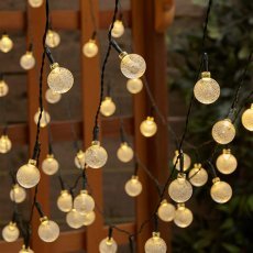 Chomik - Solarna vrtna girlanda Bubble 50 LED - topla bela - SOL3767