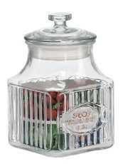 Steklen kozarec kvadratne oblike 1,3L - SIP0918