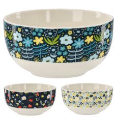 Porcelanasta skodelica Flowers 550 ml, pak. 6 kos - NAN7391