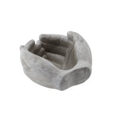 Cementni lonec Roke – siv, 20 × 20 × 11,5 cm *8844