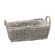 Pravokotna pletena košara 38 × 19 × 14 cm *9216
