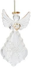 Stekleni božični okrasek 10 cm – Angel- MAL4075