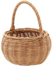 Ratanova košara z ročajem – naravna - DRA7299