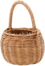 Ratanova košara z ročajem – naravna - DRA7305