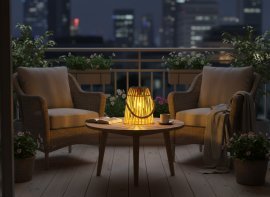Chomik - Sončna svetilka 18 cm LED - rumena - LAP6013