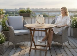 Solarna svetilka 18 cm LED - bela - LAP6020