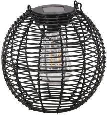 Solarna svetilka 19 cm LED - črna - LAP6044