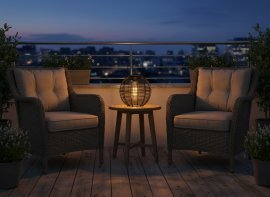Chomik - Solarna svetilka 19 cm LED - črna - LAP6044