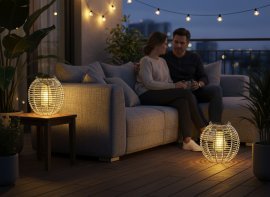 Chomik - Solarna svetilka 19 cm LED - bela - LAP6051