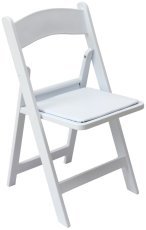 Zložljivi catering stol - bel - ZUM6297