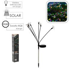 Chomik - Solarna svetilka Fajerwerki 60 LED 70 cm - multicolor - SOL4767
