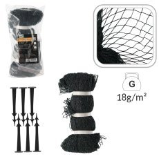 Zaščitna mreža proti pticam 2x5 m (18 g/m²) + 4 plastični zatiči - JAW5153