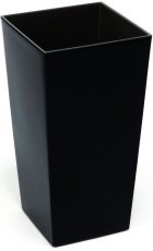 Cvetlični lonec Finezja z vložkom 14 cm – črn - LAM45310
