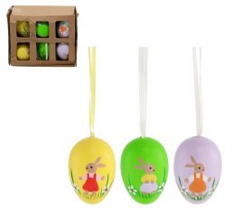 Komplet 6 velikonočnih jajc z zajčkom - SUN8173