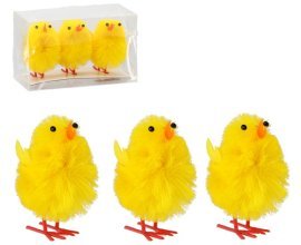 Komplet 3 piščancev - rumeni - SUN7893