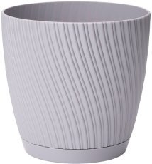 Cvetlični lonec z podstavkom Mika 190 cm - platina - FOM1154