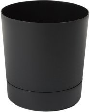 Cvetlični lonec z podstavkom Aura 20 cm – črn - LAM41244