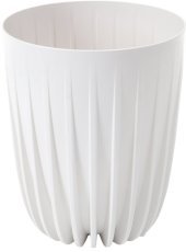 Cvetlični lonec Mira 25 cm - bel - LAM59072