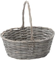 Ratanasta košara z ročajem – temno siva - DIR02_8253