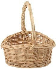 Ratanova košara z ročajem 17 cm – naravna - DIR03_8291