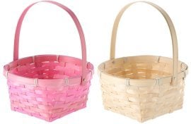 Velikonočna košarica z gibljivim ročajem 20 cm - SUN9236