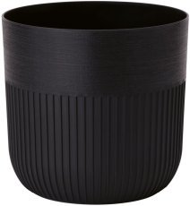 Cvetlični lonec Luca 22 cm - črn - FOM6912