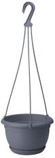 Viseči cvetlični lonec Malta 27 cm - antracit - FOM0395