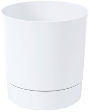 Cvetlični lonec z podstavkom Aura 28 cm - bel - LAM51267