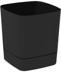 Cvetlični lonec z podstavkom Clima 16 cm - črn - LAM41404