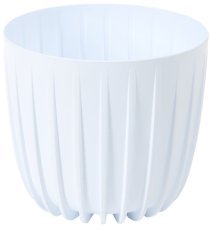 Cvetlični lonec Mira 24 cm - beli - LAM55180