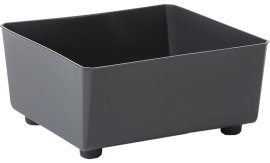 Kvadratni cvetlični lonec za sadike 28,5 cm - antracit - LAM23055