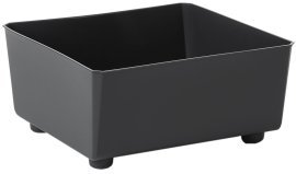 Kvadratni cvetlični lonec za sadike 28,5 cm - črn - LAM43057