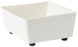 Kvadratni cvetlični lonec za sadike 28,5 cm - krem - LAM43056