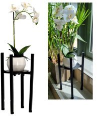 Stojalo za lončnico 38 cm - črn - PERG-N1947