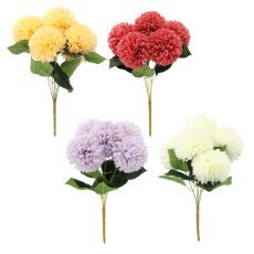 Umetna veja – šopek 5 okrasnih česnov, 40 cm - HID4076