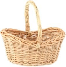 Košara iz vrbovega protja z ročajem 24 cm – naravna - ILS03_8437