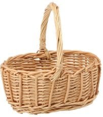 Košara iz vrbovega šibja z ročajem 23 cm – naravna - ILS04_8451