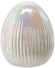 Velikonočna figurica – Biserno belo keramično jajce - GOT6761