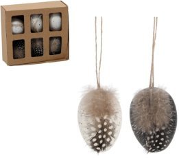 Komplet 6 velikonočnih jajc z obešanko - SUN8180