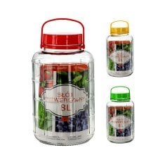 Steklen kozarec 8 L univerzalen s plastičnim pokrovom - WEL6891