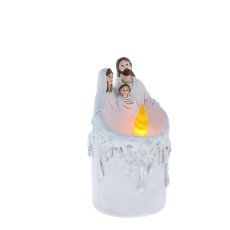 Sveča LED 18 × 8,5 × 8,5 cm Sveta družina *3884