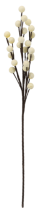 Chomik - Dekorativna trava – kroglice 84 cm bele - TER3365