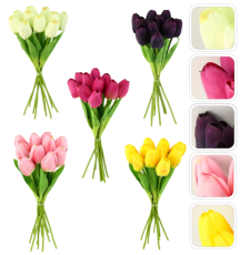 Umetni šopek 10 tulipanov 30 cm - HID4294