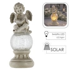 Figura Angelček na krogli LED - DED1765
