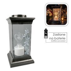 Lampion LED 14 x 14 x 28 cm z angelom *9275
