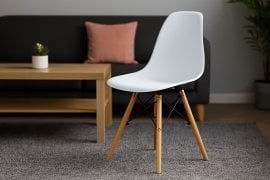 Jedilniski stol – bel - FAT1118